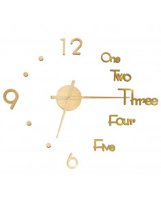 Orologio da Parete 3D Design Moderno Oro 100 cm XXL 2