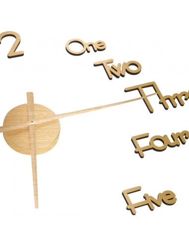 Orologio da Parete 3D Design Moderno Oro 100 cm XXL