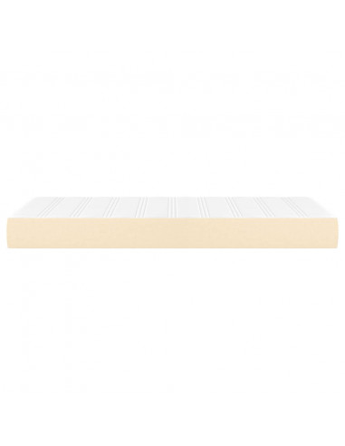 Materasso a Molle per Bambini Crema 80x160 cm in Tessuto