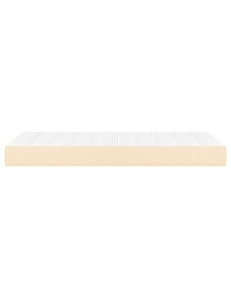 Materasso a Molle per Bambini Crema 80x160 cm in Tessuto