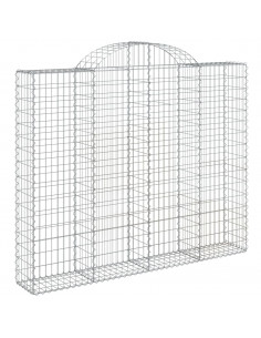 Cesto Gabbione ad Arco 200x30x160/180 cm Ferro Zincato 2