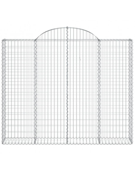 Cesto Gabbione ad Arco 200x30x160/180 cm Ferro Zincato