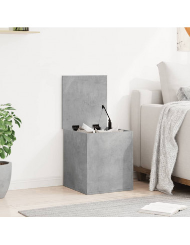 Contenitore Grigio Cemento 40x42x46 cm in Legno Multistrato