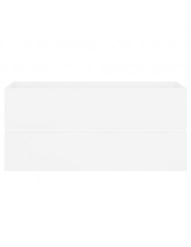 Mobile Bagno con Lavabo Integrato Bianco in Legno Multistrato