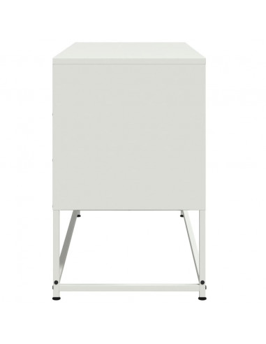 Mobile TV Bianco 100,5x39x60,5 cm in Acciaio