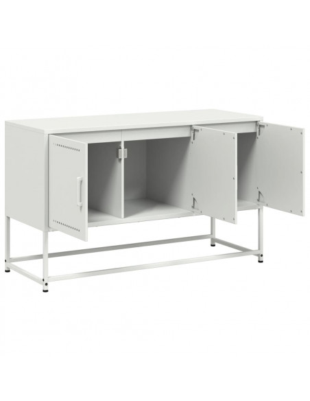 Mobile TV Bianco 100,5x39x60,5 cm in Acciaio