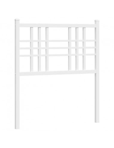 Testiera in Metallo Bianco 80 cm