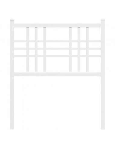 Testiera in Metallo Bianco 80 cm