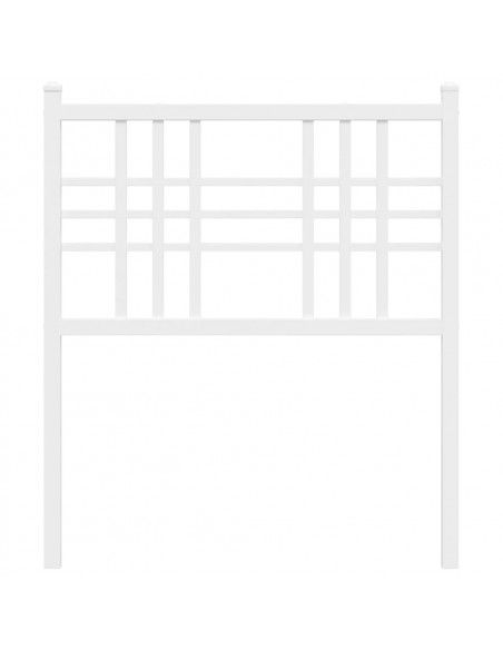 Testiera in Metallo Bianco 80 cm