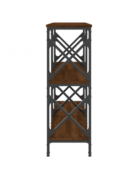 Tavolo Consolle Rovere Marrone 156x28x80,5 cm Legno Multistrato