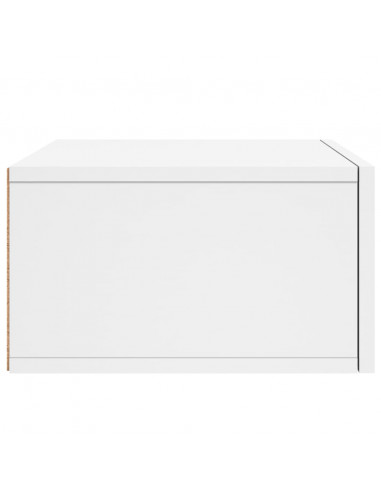 Comodini a Muro 2 pz Bianchi 35x35x20 cm