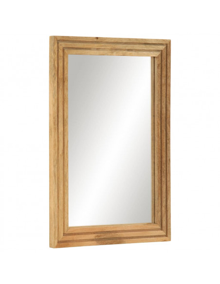 Set Mobili da Bagno 2pz in Legno Massello di Mango Grezzo