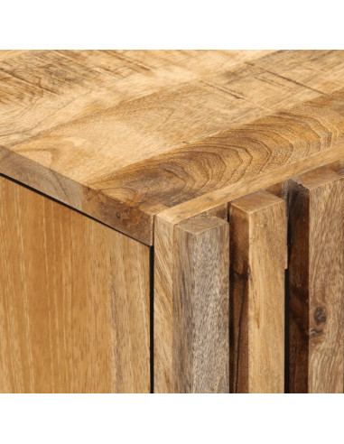 Set Mobili da Bagno 2pz in Legno Massello di Mango Grezzo