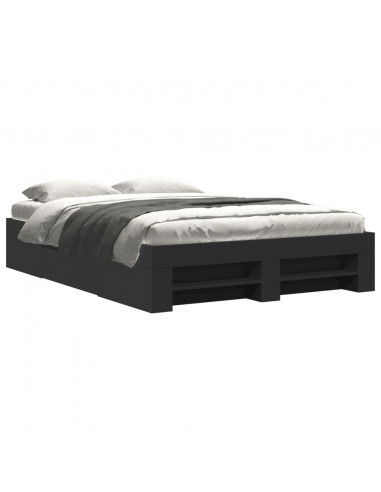 Giroletto Nero 135x190 cm in Legno Multistrato