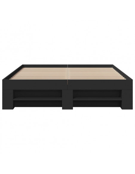 Giroletto Nero 135x190 cm in Legno Multistrato