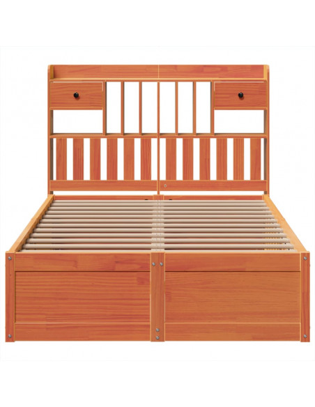 Giroletto senza Materasso Marrone Cera 120x200 cm Legno di Pino