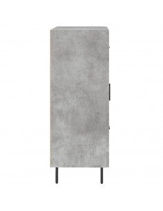 Credenza Grigio Cemento 69,5x34x90 cm in Legno Multistrato 2