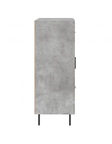 Credenza Grigio Cemento 69,5x34x90 cm in Legno Multistrato