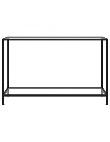 Tavolo Consolle Trasparente 120x35x75 cm in Vetro Temperato