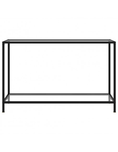 Tavolo Consolle Trasparente 120x35x75 cm in Vetro Temperato