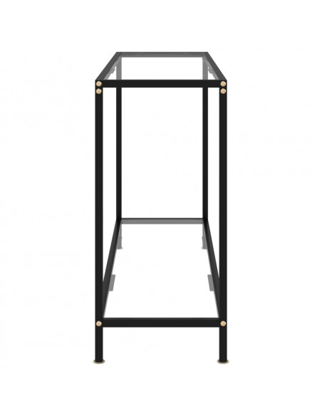 Tavolo Consolle Trasparente 120x35x75 cm in Vetro Temperato