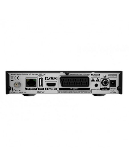 Strong SRT 7007 Satellite Full HD Nero set-top box TV
