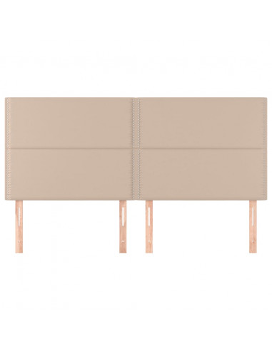 Testiere 4 pz Cappuccino 90x5x78/88 cm in Similpelle