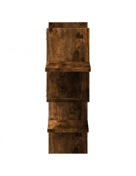 Mensola a Muro Rovere Fumo 124,5x18x60,5 cm in Truciolato