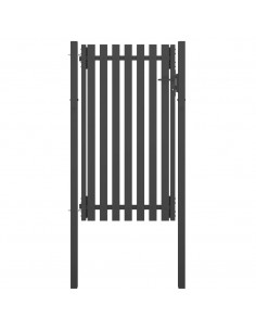 Cancello per Recinzione in Acciaio 1x2,25 m Antracite 2