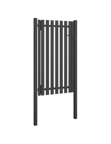 Cancello per Recinzione in Acciaio 1x2,25 m Antracite