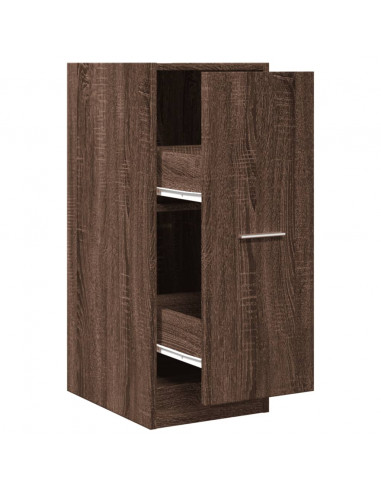 Armadietto da Farmacia Rovere Marrone 30x41x77,5 cm Truciolato