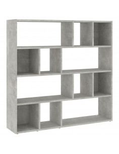 Libreria/Divisorio Grigio Cemento 105x24x102 cm 2