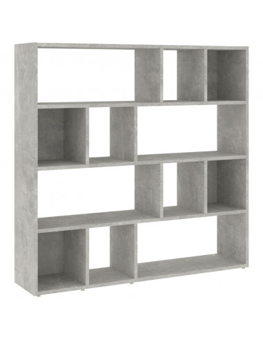 Libreria/Divisorio Grigio Cemento 105x24x102 cm