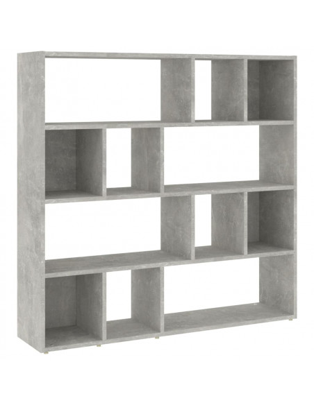 Libreria/Divisorio Grigio Cemento 105x24x102 cm