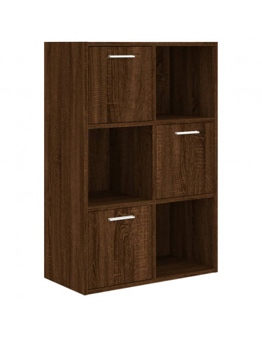 Mobile Contenitore in Rovere Marrone 60x29,5x90 cm