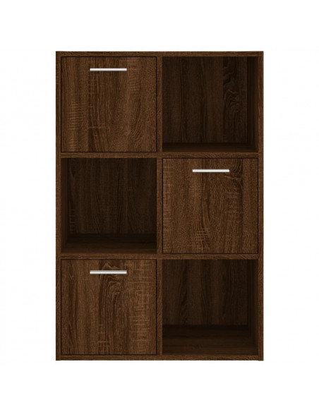 Mobile Contenitore in Rovere Marrone 60x29,5x90 cm