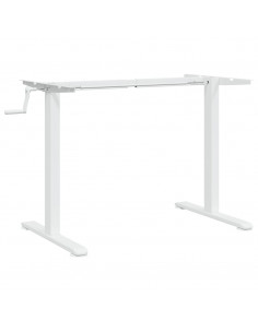 Telaio Scrivania in Piedi Bianco (94-135)x60x(70-114)cm Acciaio 2