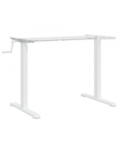 Telaio Scrivania in Piedi Bianco (94-135)x60x(70-114)cm Acciaio