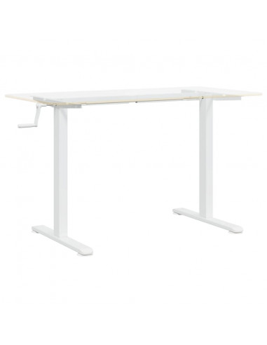 Telaio Scrivania in Piedi Bianco (94-135)x60x(70-114)cm Acciaio