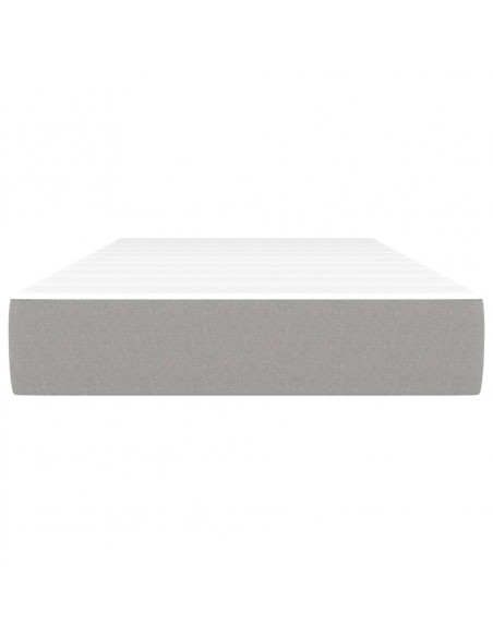 Materasso a Molle Insacchettate Grigio Chiaro 90x190x20 cm