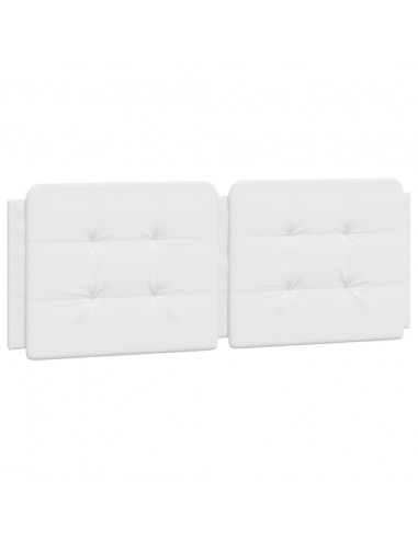 Cuscino Testiera Bianco 120 cm in Similpelle
