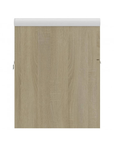 Mobile Bagno con Lavabo Integrato Rovere Sonoma in Truciolato