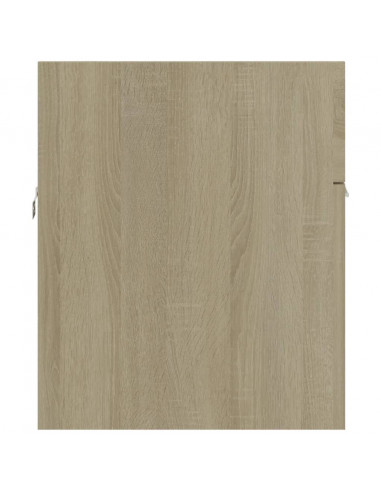 Mobile Bagno con Lavabo Integrato Rovere Sonoma in Truciolato