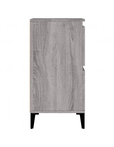 Credenze 2pz Grigio Sonoma 60x35x70 cm in Legno Multistrato