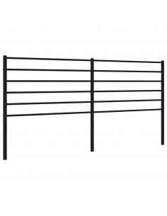 Testiera in Metallo Nero 193 cm 2