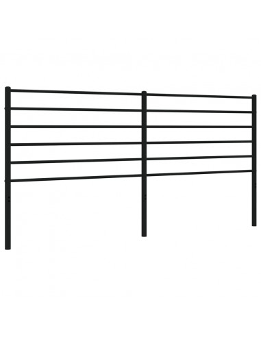 Testiera in Metallo Nero 193 cm