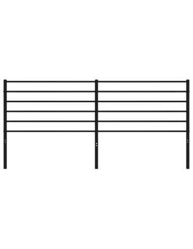 Testiera in Metallo Nero 193 cm