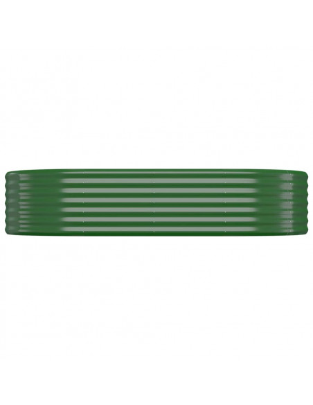 Letto Giardino Acciaio Verniciato a Polvere 175x100x36 cm Verde