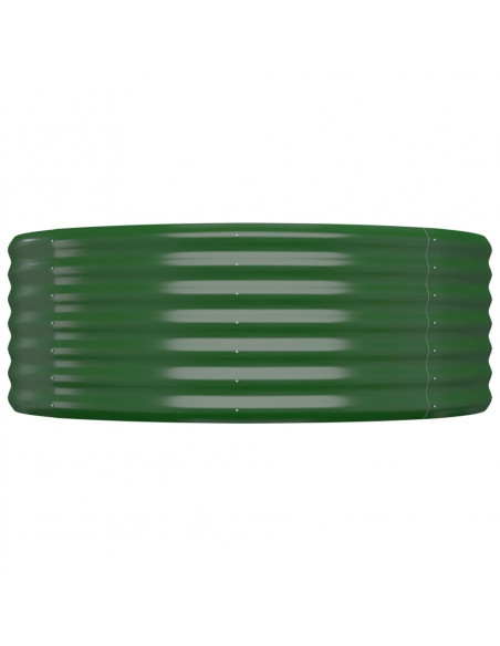 Letto Giardino Acciaio Verniciato a Polvere 175x100x36 cm Verde