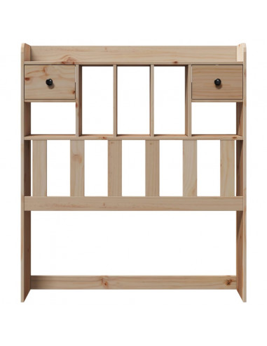 Testiera con Ripiani 100 cm in Legno Massello di Pino